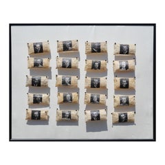 "Sweet Dreams" Modernes abstraktes Mixed Media Portrait Collage von Buchstaben & Fotos