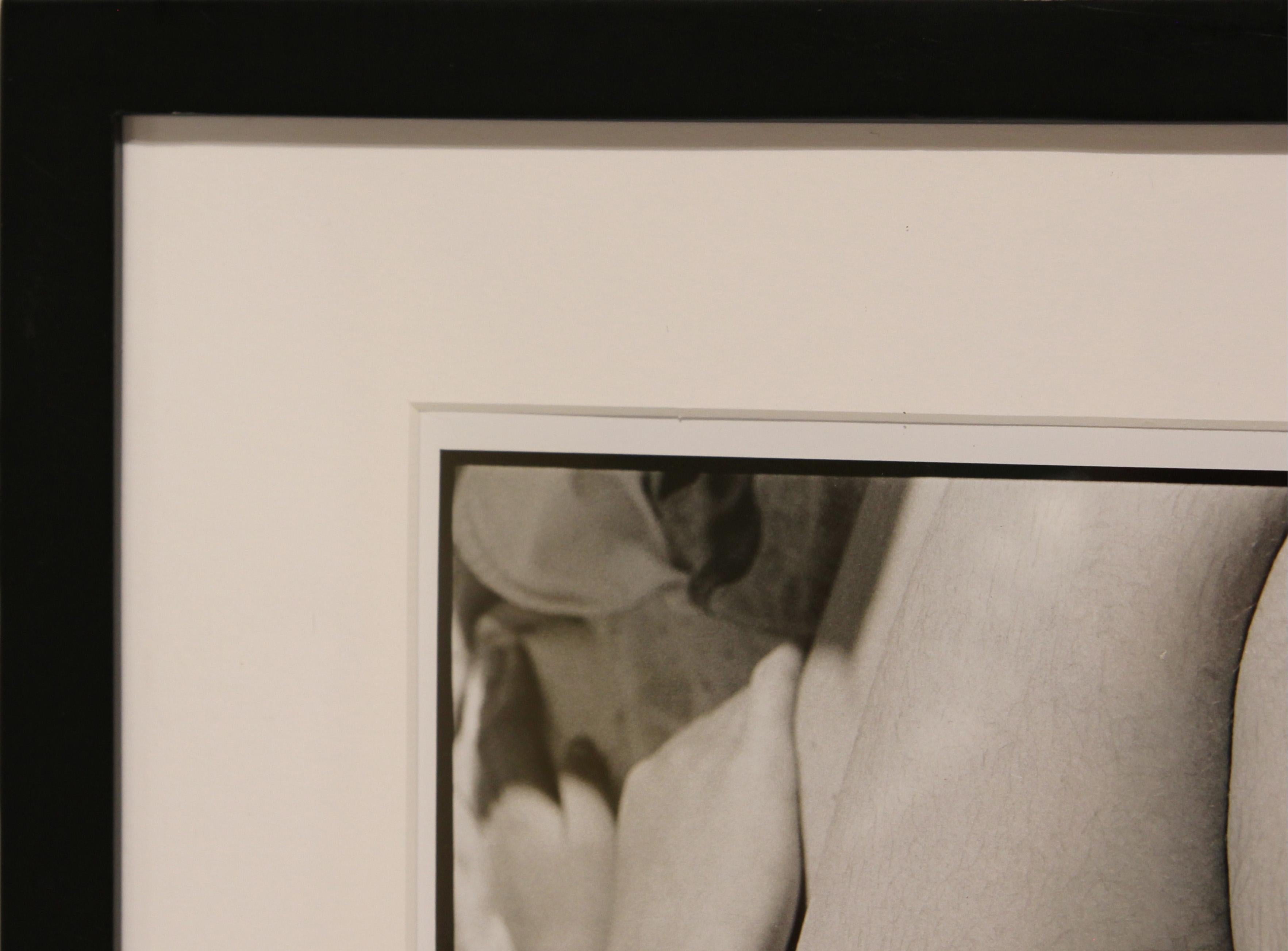 “Sarah’s Legs” Abstract Contemporary Black and White Photograph - Beige Figurative Photograph by Julia Rossel