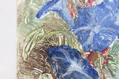 Abstract Morning Glories Flower Still Life Painting