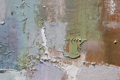 "Keep Praying" Large Abstract Pastel Contemporary Color Block Painting