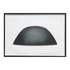 “Significant Abstract of Form M.F.A./92/C” Large Black Abstract Lithograph