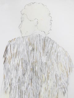 "Porcupine Quill Jacket" Abstract Minimalist Portrait of a Man