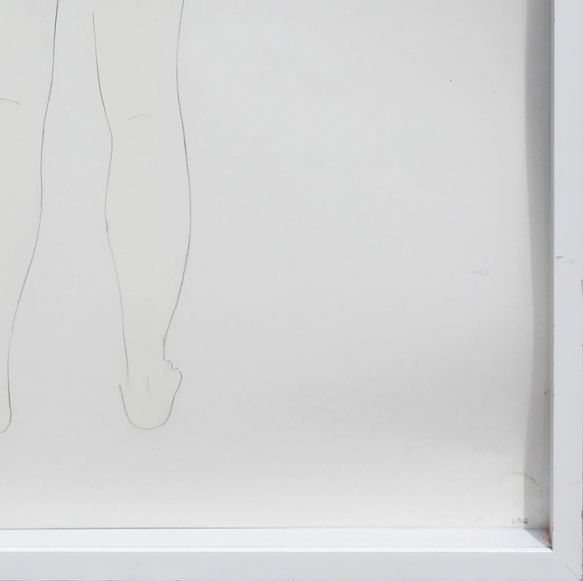 Abstraktes, minimalistisches Porträt eines Mannes „Porcupine Quill Jacke“ im Angebot 3