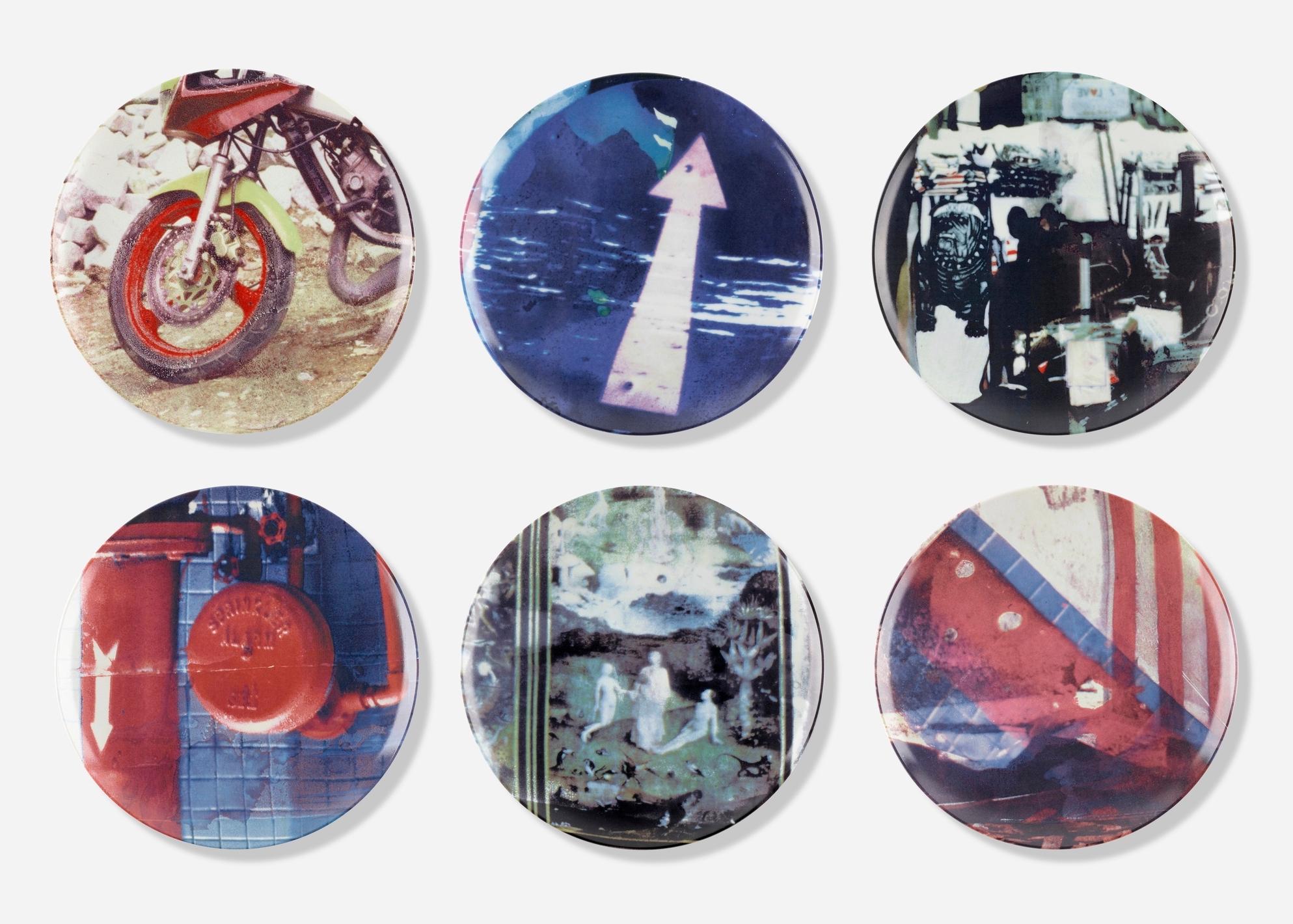 Guggenheim Museum Retrospective Plates - Art by Robert Rauschenberg