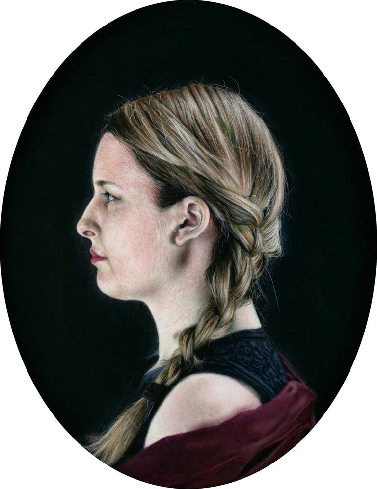Matthew Cook - Joanne in Profile - Hyperrealist Oil Painting on Panel ...