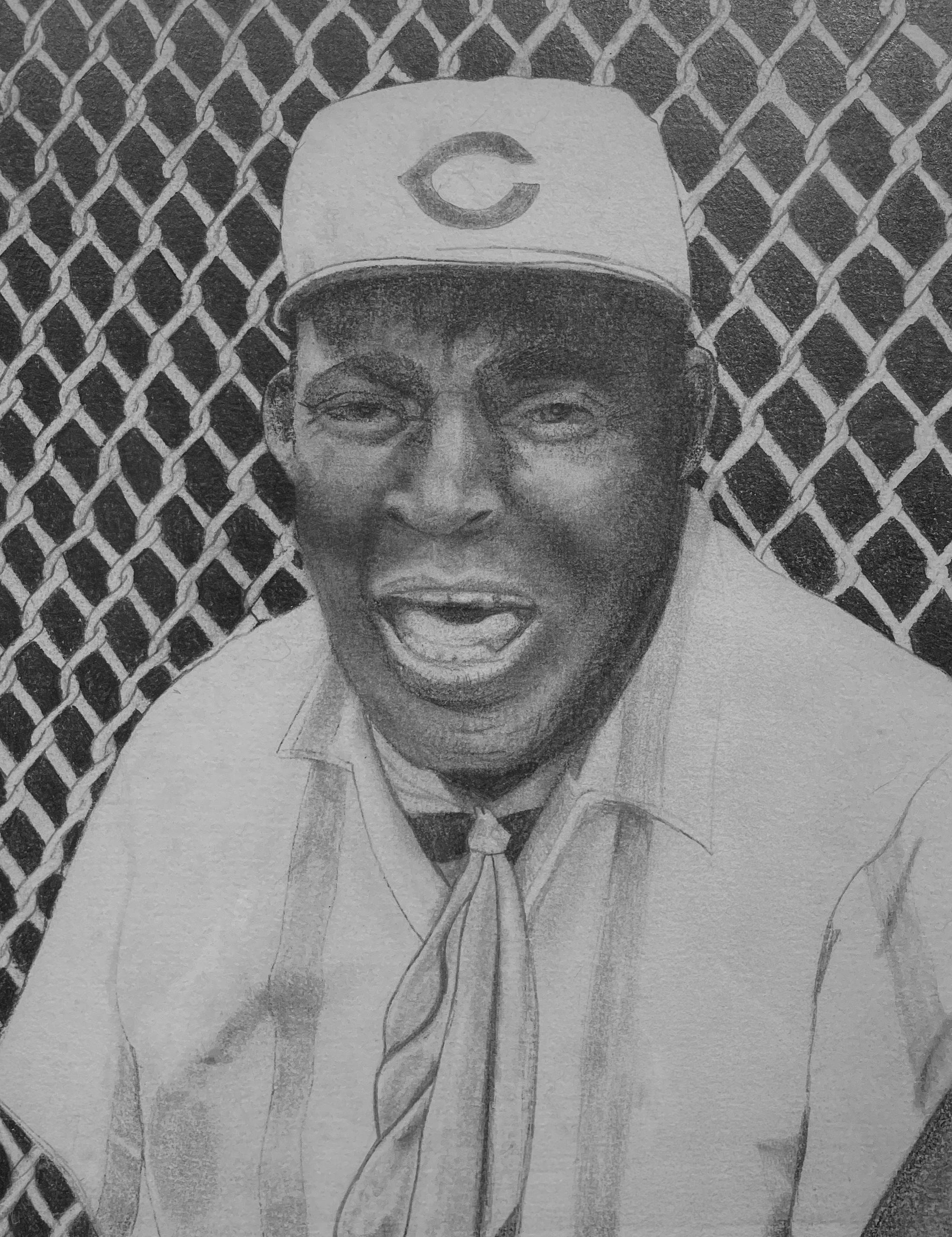 Howlin' Wolf and Muddy Waters - Chicago Blues Greats, graphite sur papier, encadré - Gris Figurative Painting par Margie Lawrence