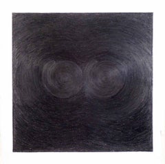Receiver - Geometric Circular Abstraction, Graphite on Paper, Framed