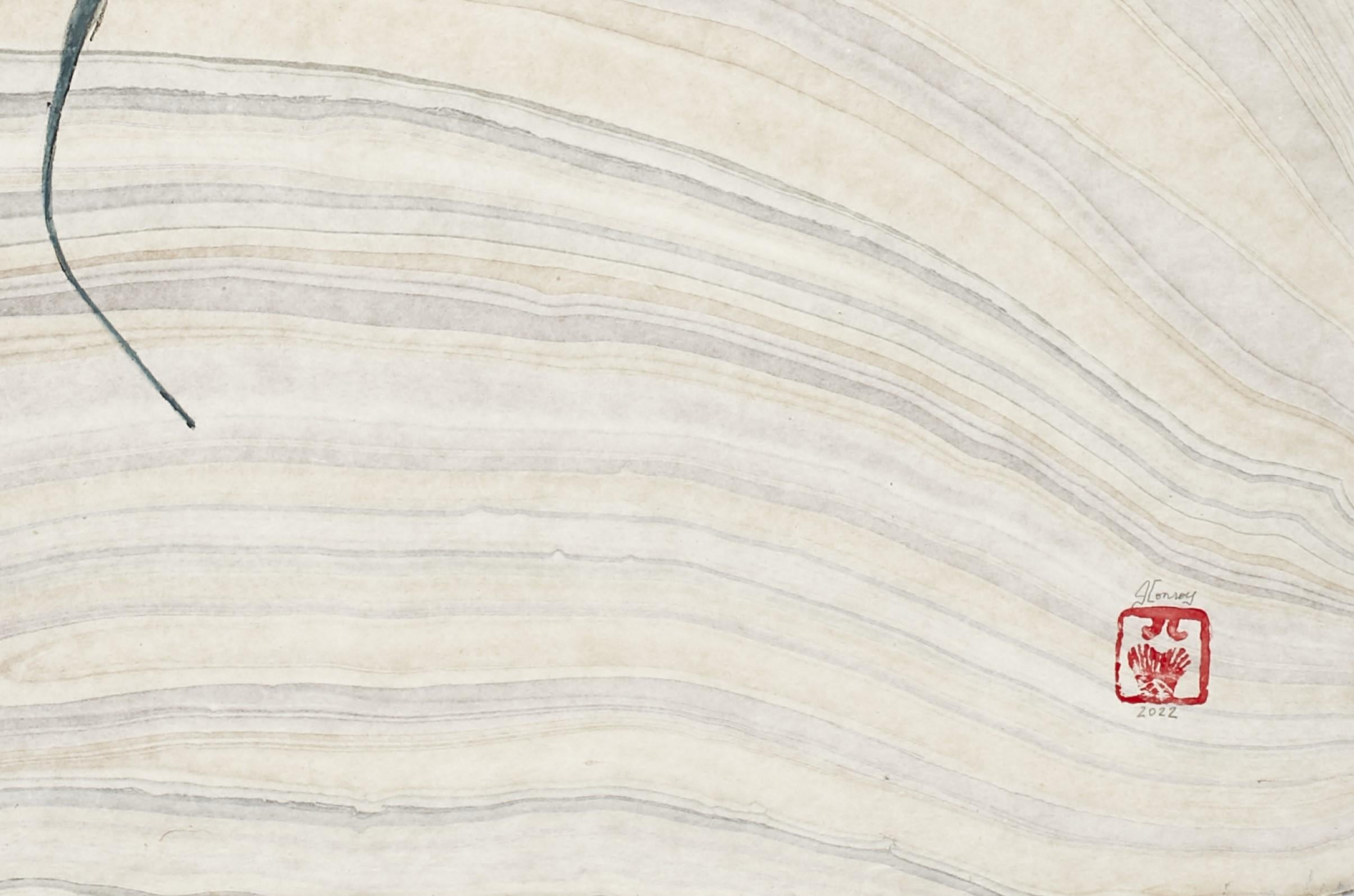 I designer hanno un ampio raggio d'azione in tutto il mondo, ma non hanno ancora raggiunto le profondità dell'oceano.  L'artista Jeff Conroy ha creato questa stampa Gyotaku di un grande raggio intitolata semplicemente 