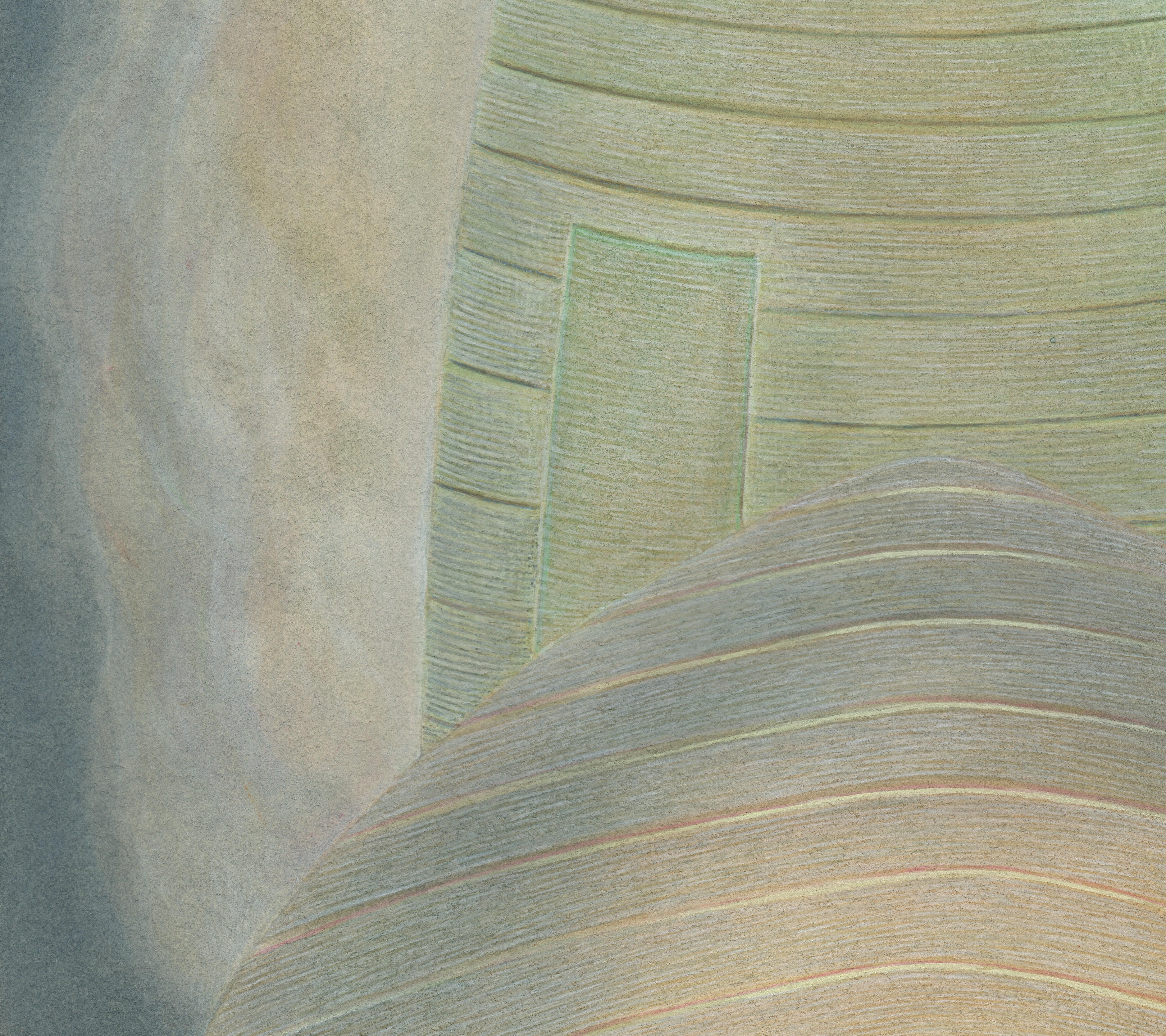 Surreales botanisches Gemälde, Aquarell und Gouache auf Papier, sehr detailliert, gerahmt (Zeitgenössisch), Art, von Christina Haglid