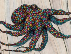 Resplendent Rascal - Gyotaku Style Sumi Ink Painting of an Octopus