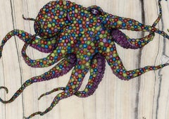 Silly Rabbit, Trix are for Kids - Pintura de tinta sumi estilo gyotaku de un pulpo