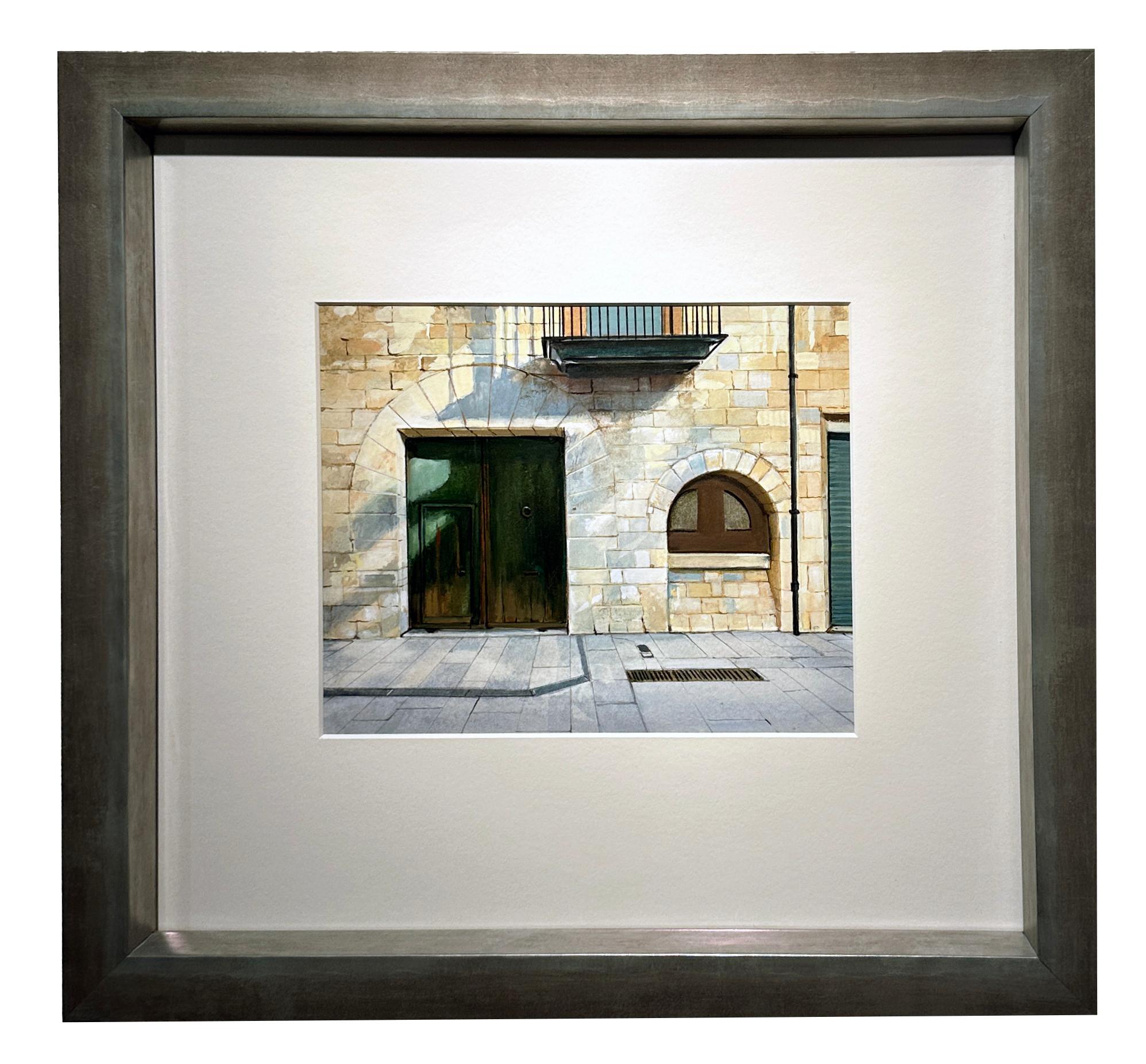 Aquardar (Waiting Expectantly) - Architectural Imagery, Doorways, Dappled Light For Sale 5