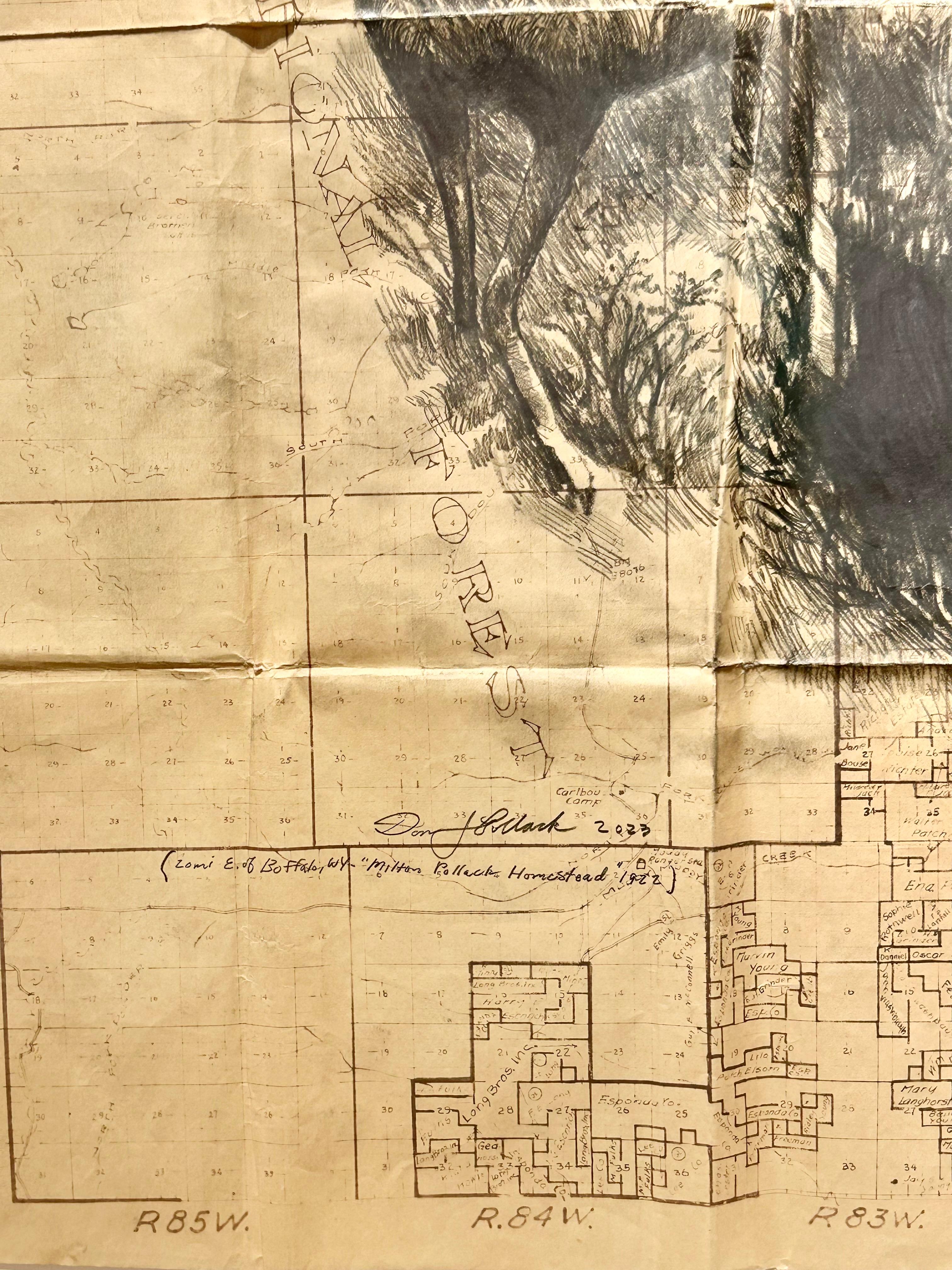 Il y a plus de cent ans, mon grand-père s'est inscrit comme homesteader auprès du Department of the Interior Land Office à Buffalo, dans le Wyoming.  Après avoir construit une cabane sur un terrain isolé de 640 acres, il travaille comme ouvrier au