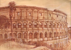 The Coliseum of Rome - Original Ink Drawing