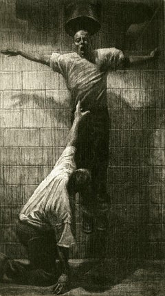 The Departure - Original Etching - Christopher Ganz