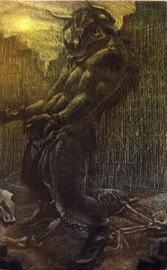 Minotauros - Original Etching - Christopher Ganz