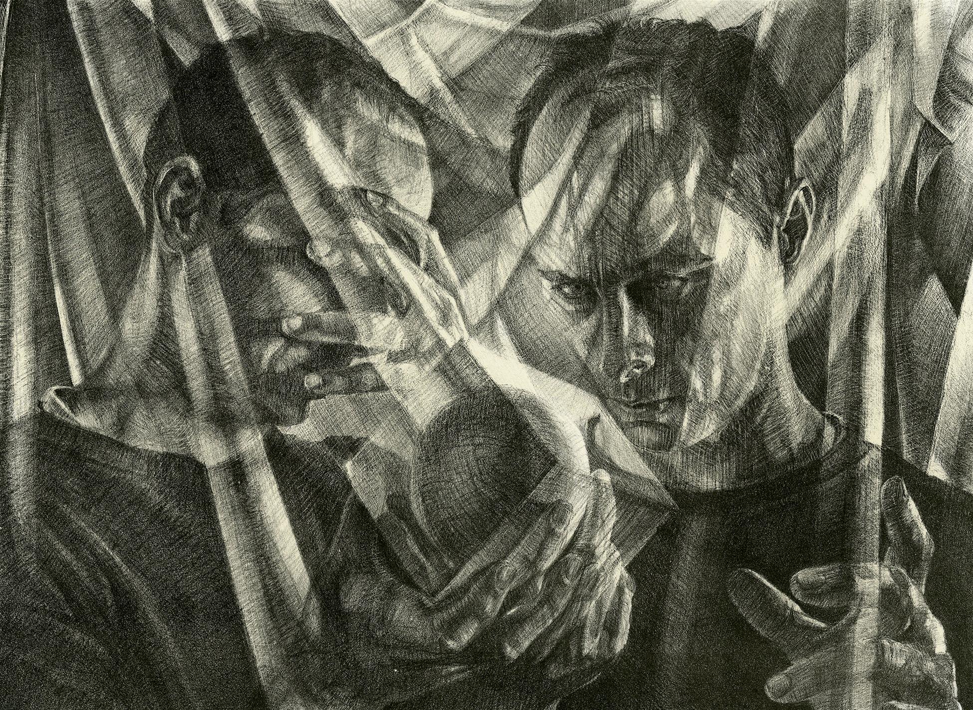 The Enigma - Original Etching - Christopher Ganz