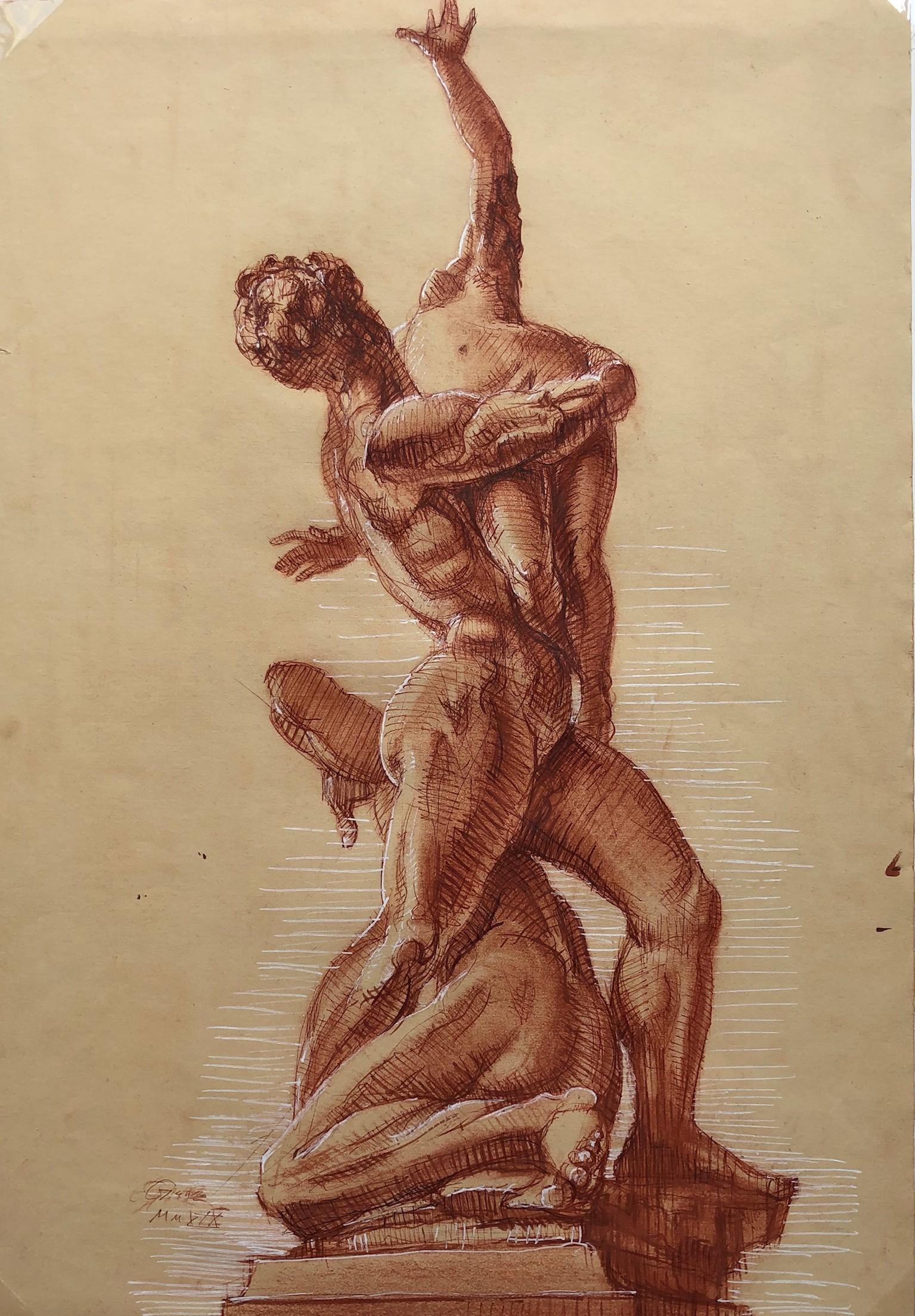 El rapto de las Sabinas, de Giambologna en la Loggia dei Lanzi - Ganz