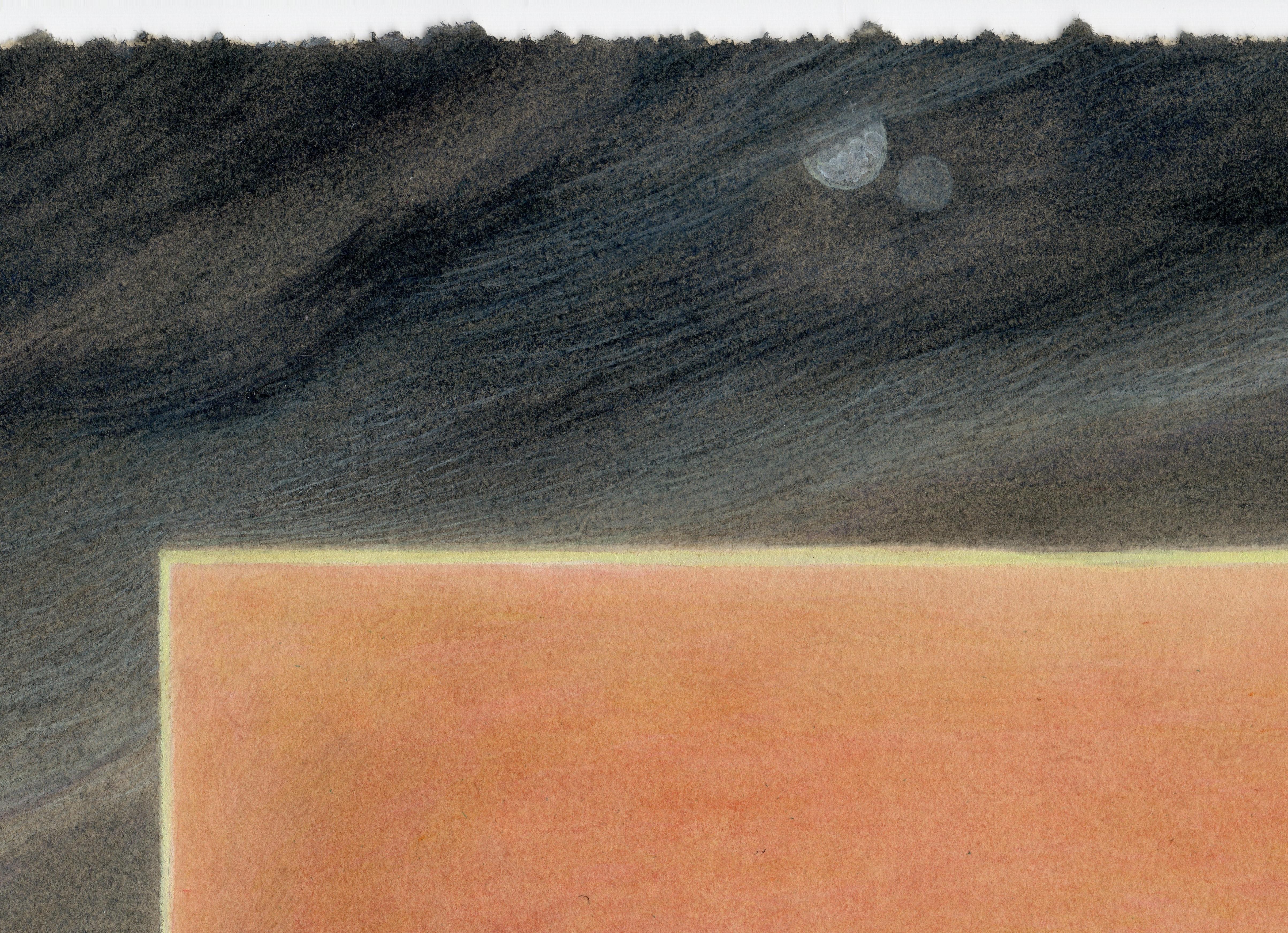 Christina Haglid
Monolithe n° 5
aquarelle et gouache sur papier
8h x 9w in
20,32h x 22,86w cm
CMH071

Déclaration de l'artiste
Petits sanctuaires
Il y a toujours eu une intersection entre le processus d'écriture et l'acte de peindre dans mon
