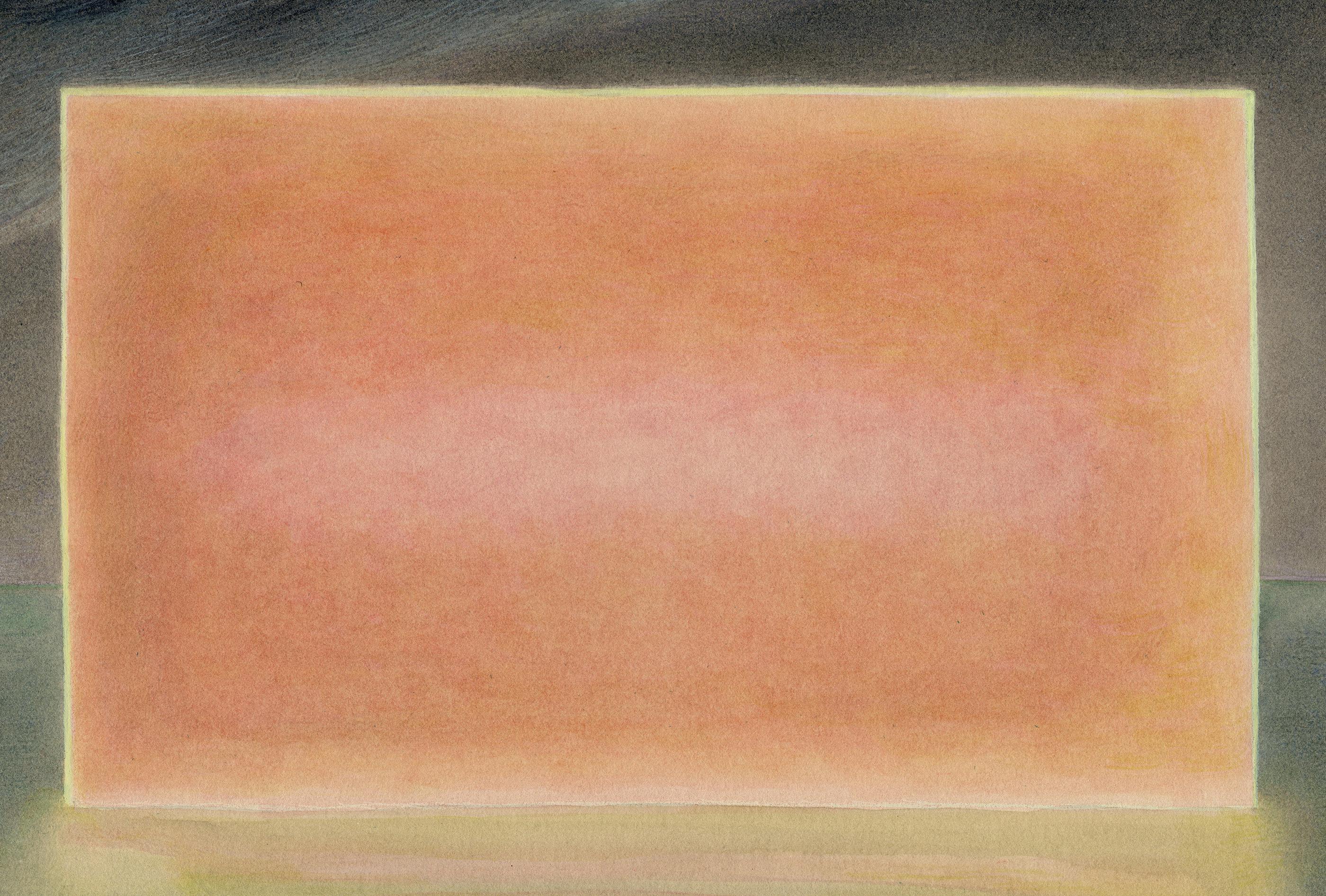 Monolith n° 5, Surréaliste, aquarelle et gouache sur papier, encadré 2