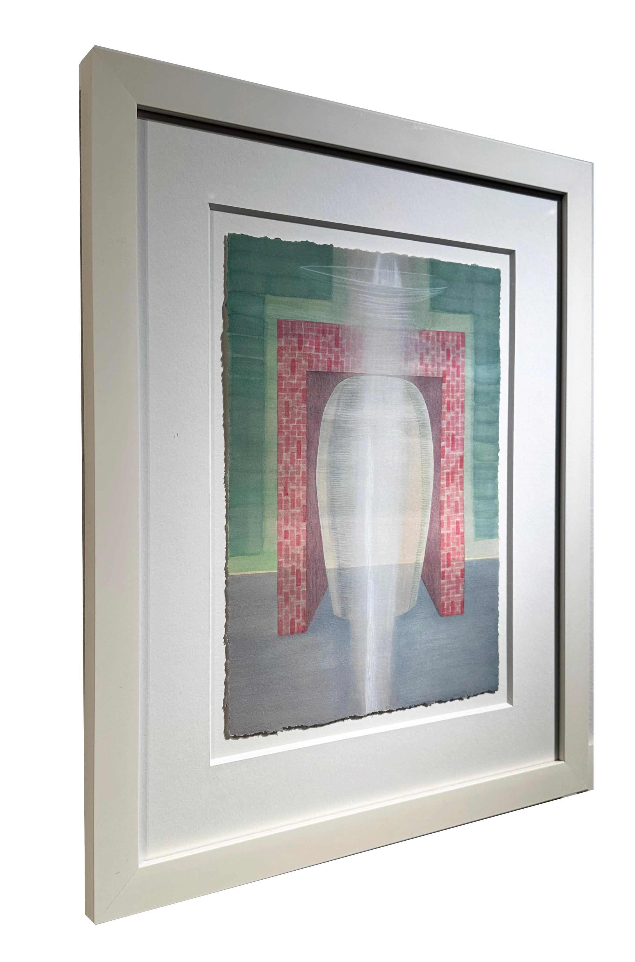 Christina Haglid
Brick Light
watercolor and gouache on paper
11h x 8w in
27.94h x 20.32w cm
FRAMED DIMENSIONS
17.25h x 14.25w x 0.75d in
43.81h x 36.20w x 1.91d cm
CMH060

Artist's Statement
Tiny Sanctuaries
There has always been an intersection