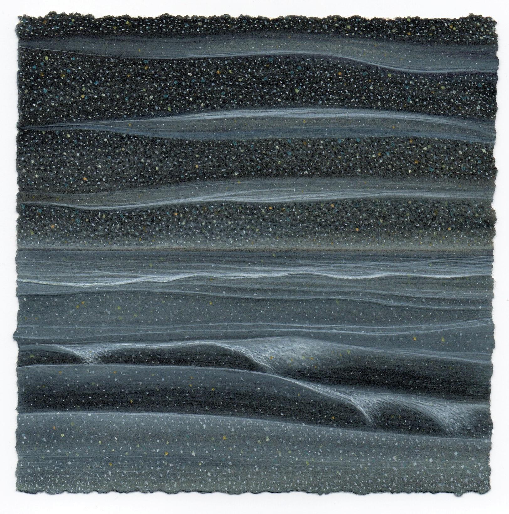 Stars with Ocean No. 4 – Nachtzeit-Wasserlandschaft mit Sternen, Original-Kunstwerk