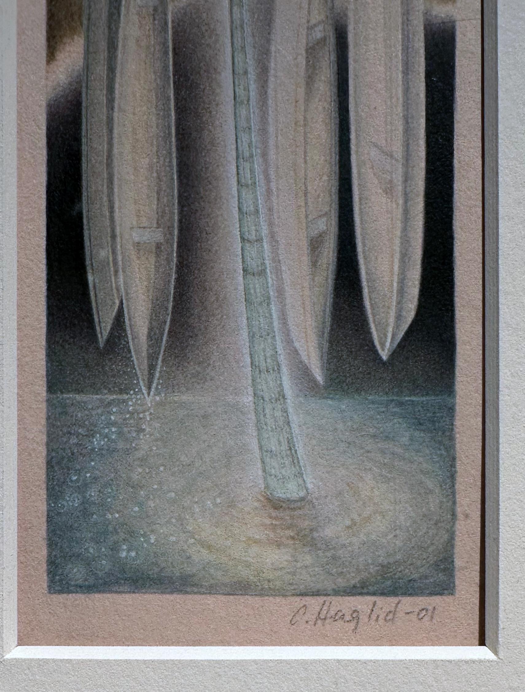 Christina Haglid
Nuvola bassa
acquerello su carta
4,50h x 2w in
DIMENSIONI DELLA CORNICE
14h x 11w x 1d in
35,56h x 27,94w x 2,54d cm
CMH003


Dichiarazione dell'artista
Piccoli santuari
Nel mio lavoro c'è sempre stata un'intersezione tra il
