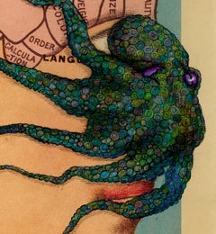 Written All Over Your Face: Palooka - Gyotaku Style Sumi Ink Octopus Painting