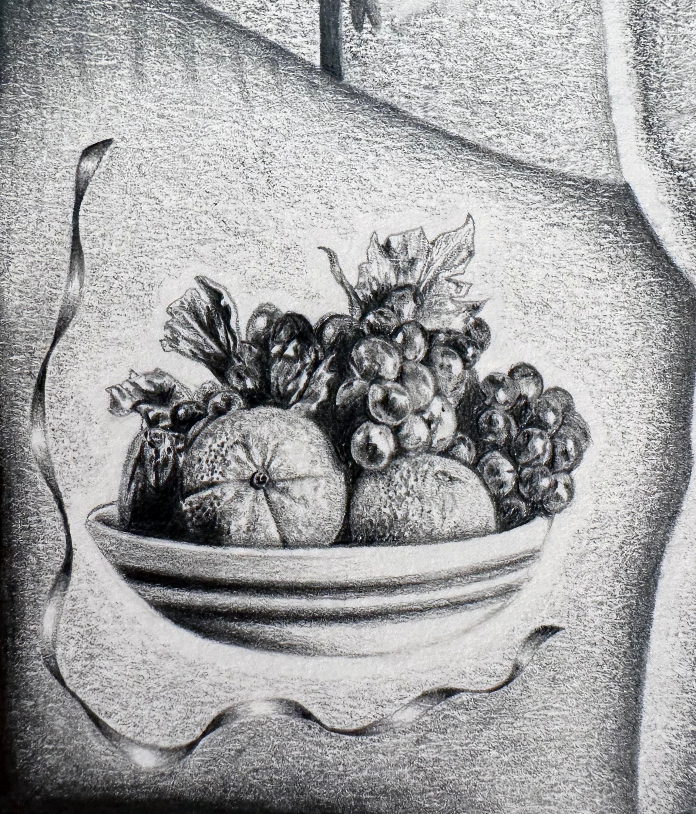 E un meraviglioso sacramento - Disegno in grafite, incorniciato - Art Contemporaneo di Jane Birch