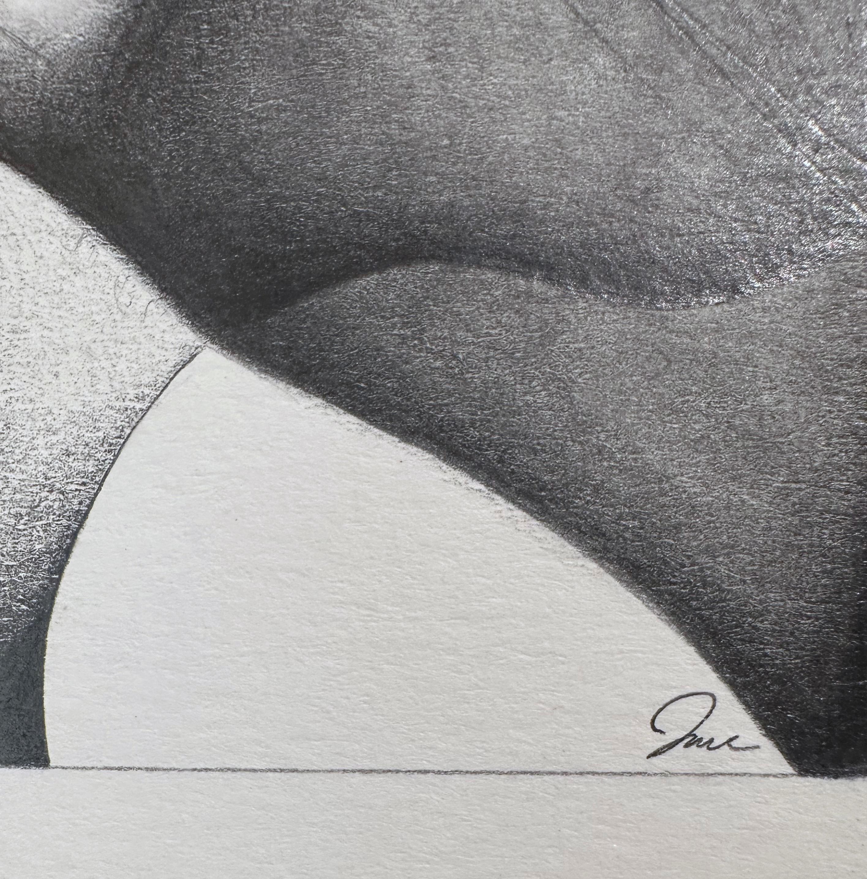 I Must Have Done Something Good - Graphite Drawing, Framed - Contemporary Art by Jane Birch