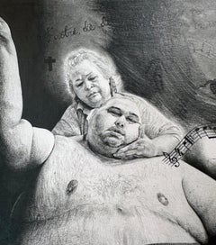 J'ai dû faire quelque chose de bien - Dessin au graphite, encadré