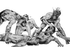 «Ebb and Flow», 2024, dibujo a grafito y tinta sumi, 48 x 70 pulgadas