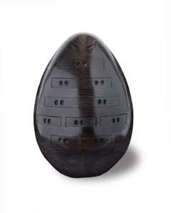 Egg in Black - Multi-drawer Chest Sculpture