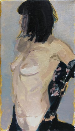 Majesty - female nude, oil on canvas