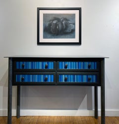 Gatherers - Original Charcoal Drawing of Huddled Women on Paper by Bruno Surdo