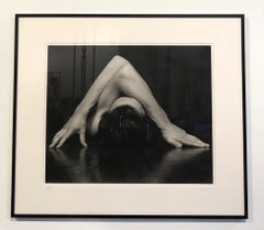 Arms Form, Male, Supine Position with Crossed Arms, Black & White Photograph