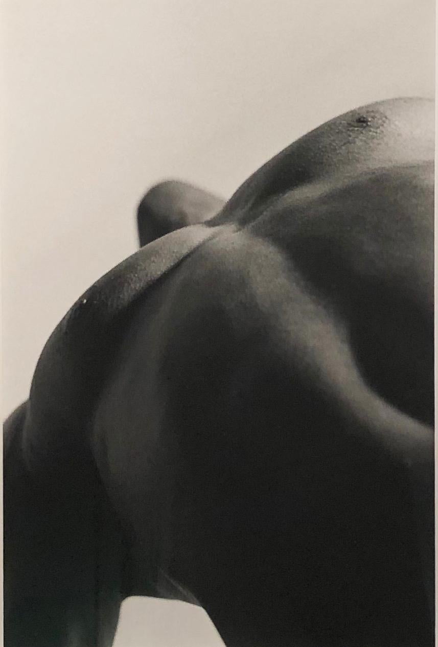 Doug Birkenheuer Nude Photograph - Untitled, Male Nude Chest & Torso, Black and White Photograph, Matted and Framed