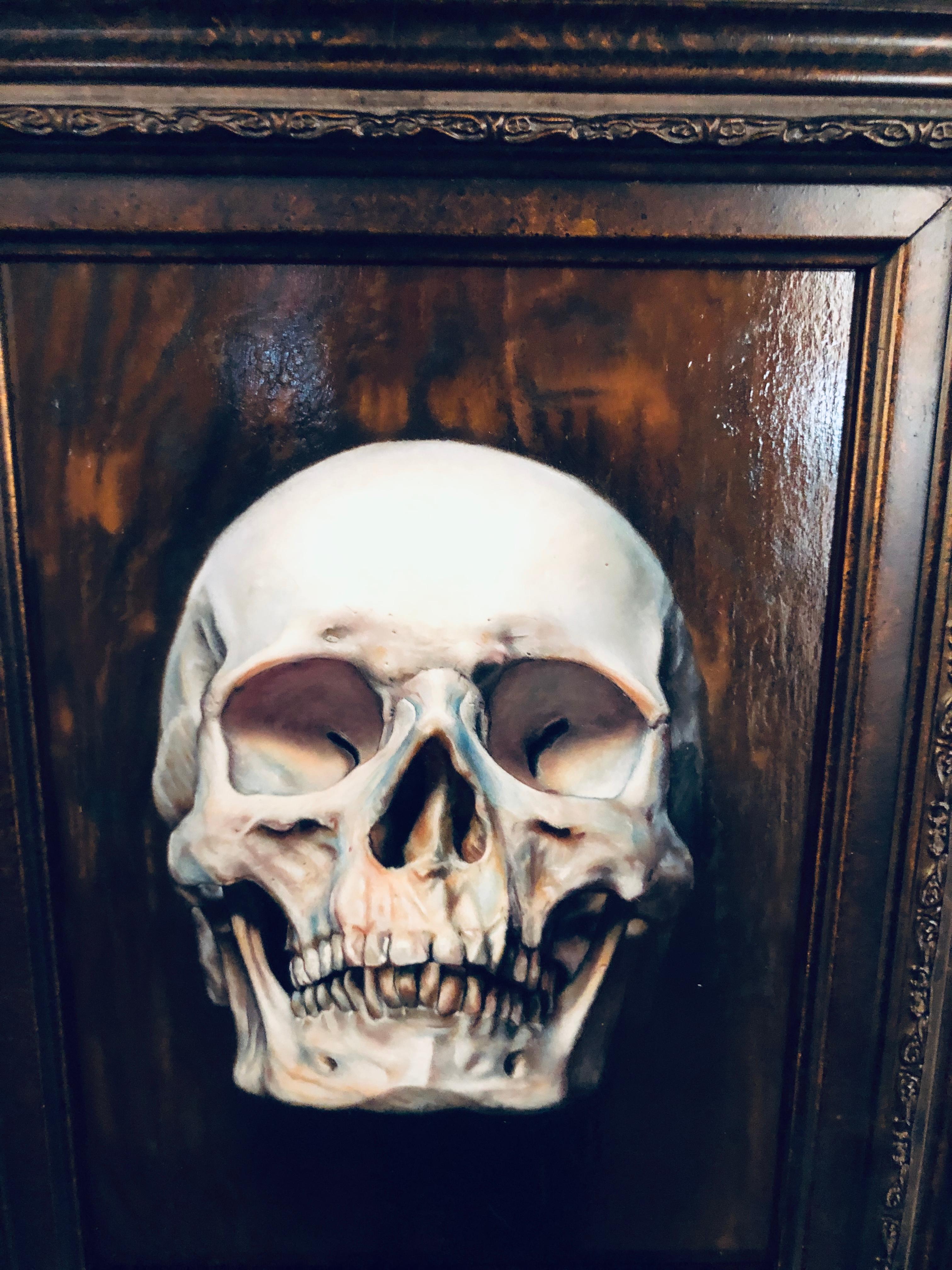 oil painting skull