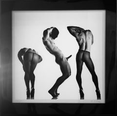 Sex 3 - Erotic Male Photo, Fishnet Stockings and High Heals, Matted and Framed