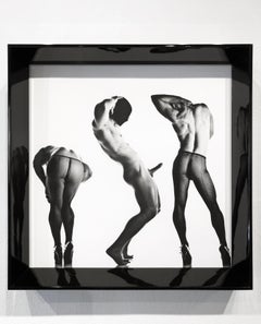 Sex 3 - Erotic Male Photo, Fishnet Stockings and High Heals, Matted and Framed