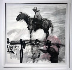 Sketch for Incredulity, Horse and Rider, Civil War, India Ink on Archival Paper