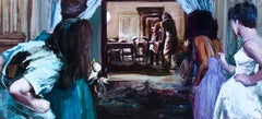 Blood and Black Slumber Party Massacre -  Cinema Inspired Oil Painting