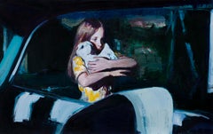 Haute Nightmare - Cinema Inspired Oil Painting w/ Child Clutching  a Stuffed Toy