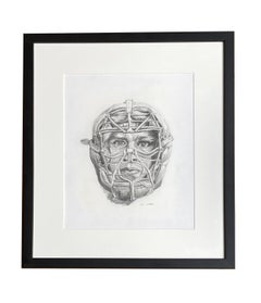 Chief Meyer - New York Giants Baseball Player Portrait in Catchers Mask