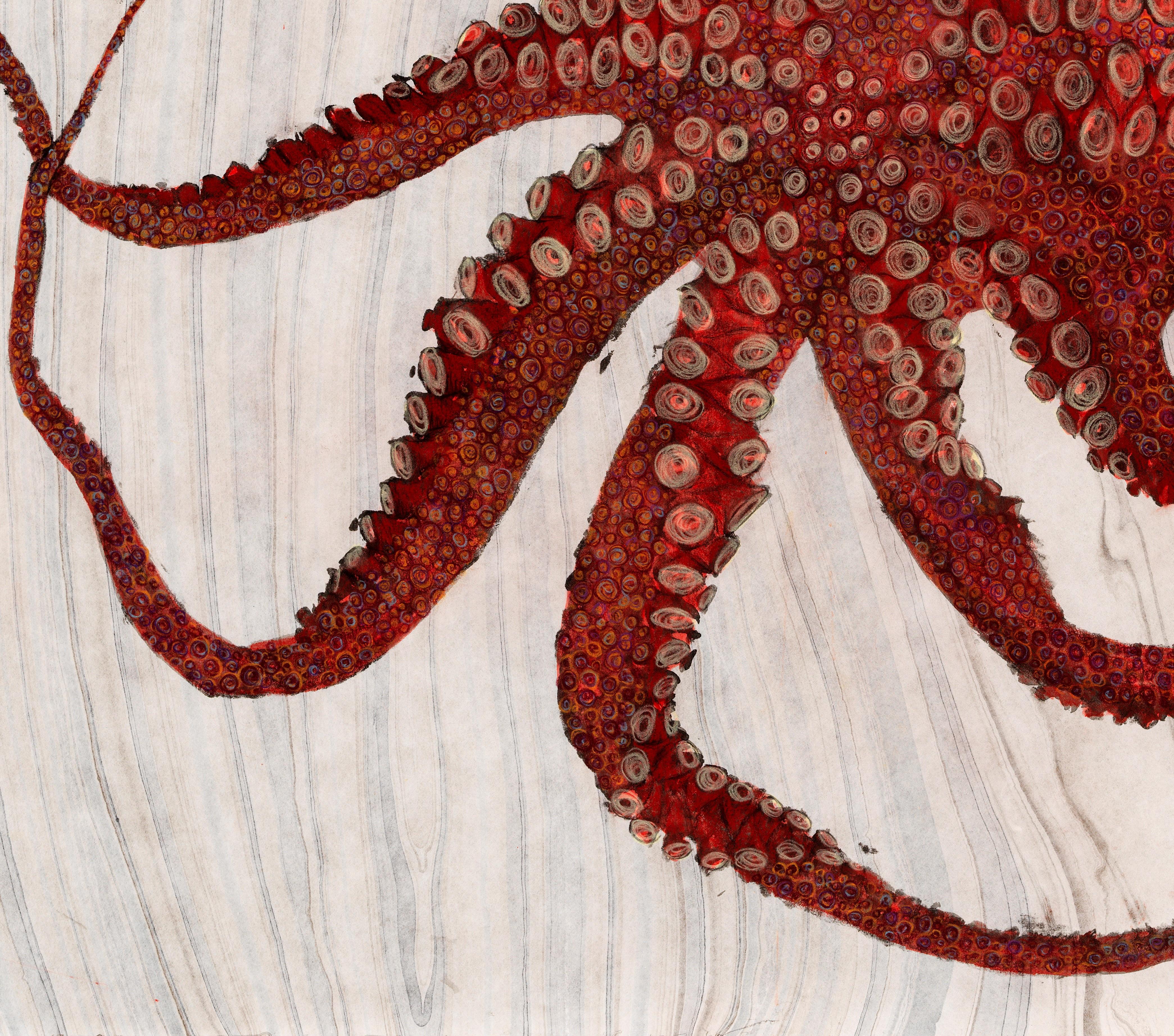 octopus japanese painting