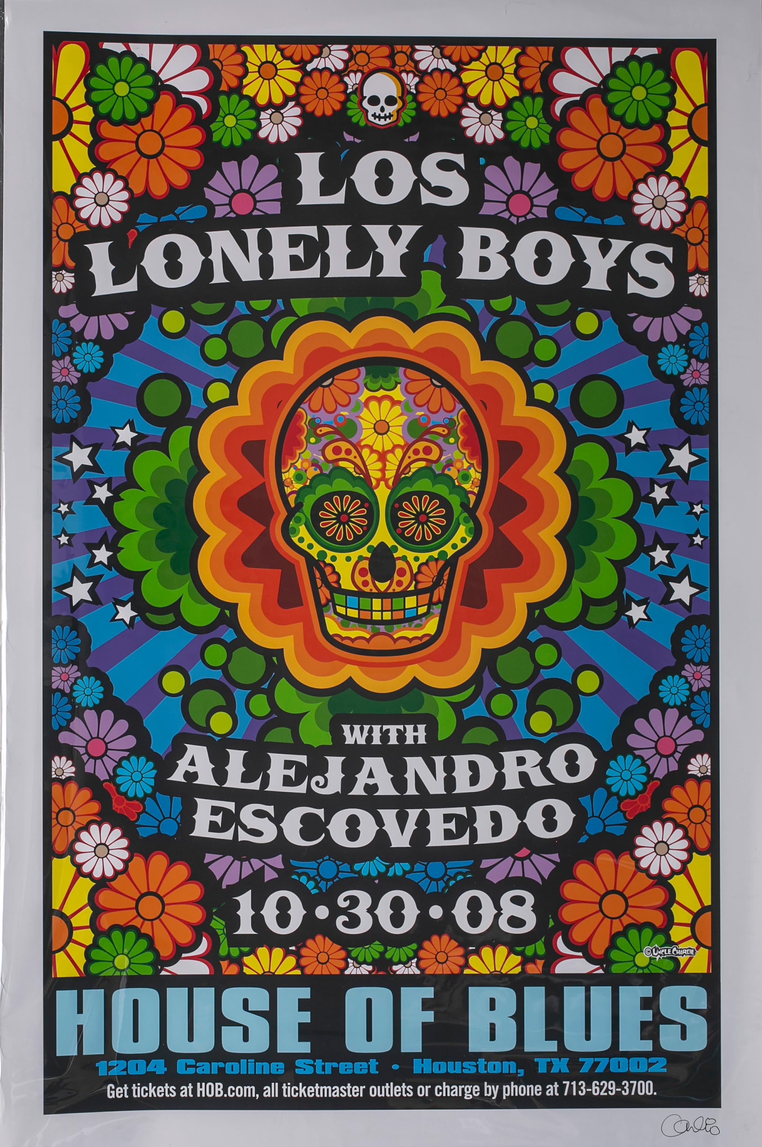 Los Lonely Boy Poster, Signed by Uncle Charlie - Art by Unknown