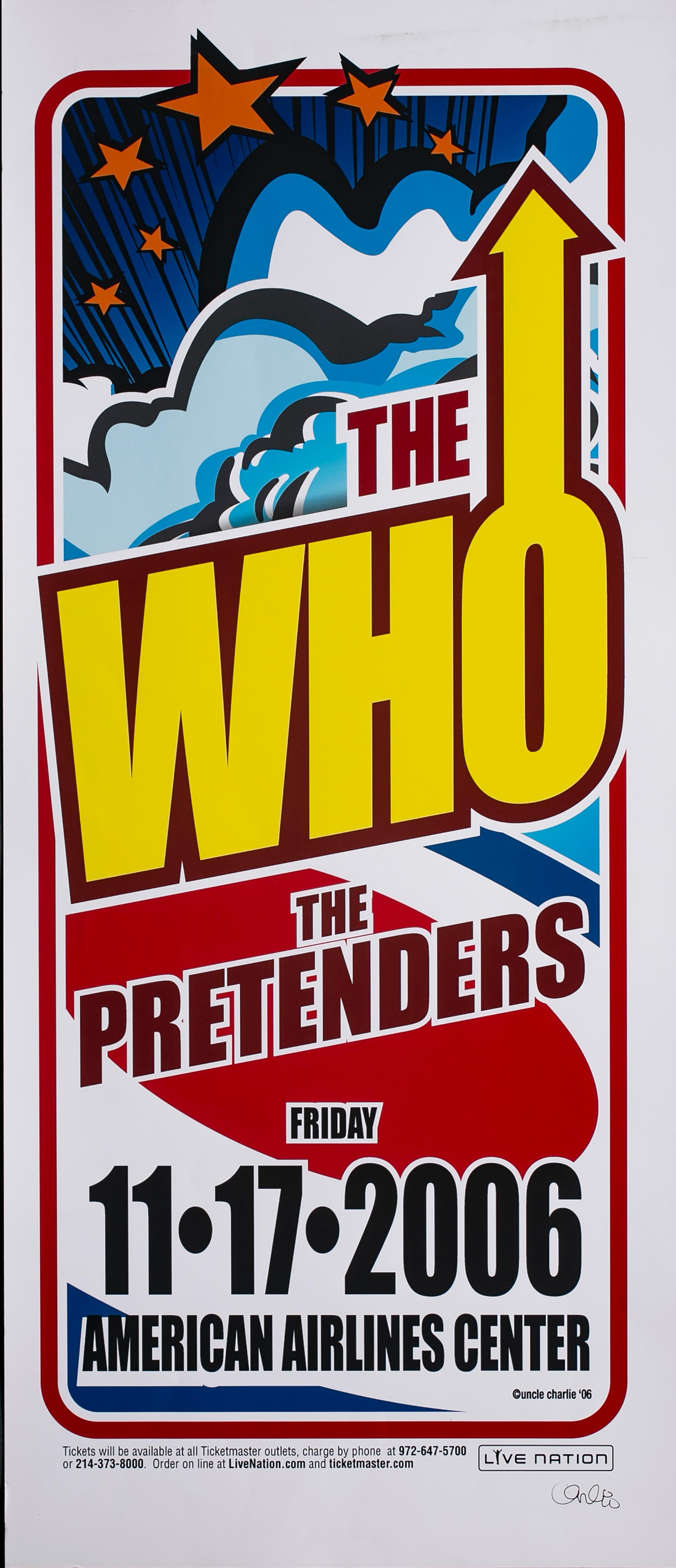 The WHO Poster, Signed by Uncle Charlie - Art by Unknown