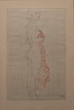 Act, Standing, with Scarf -  (Red tinted)