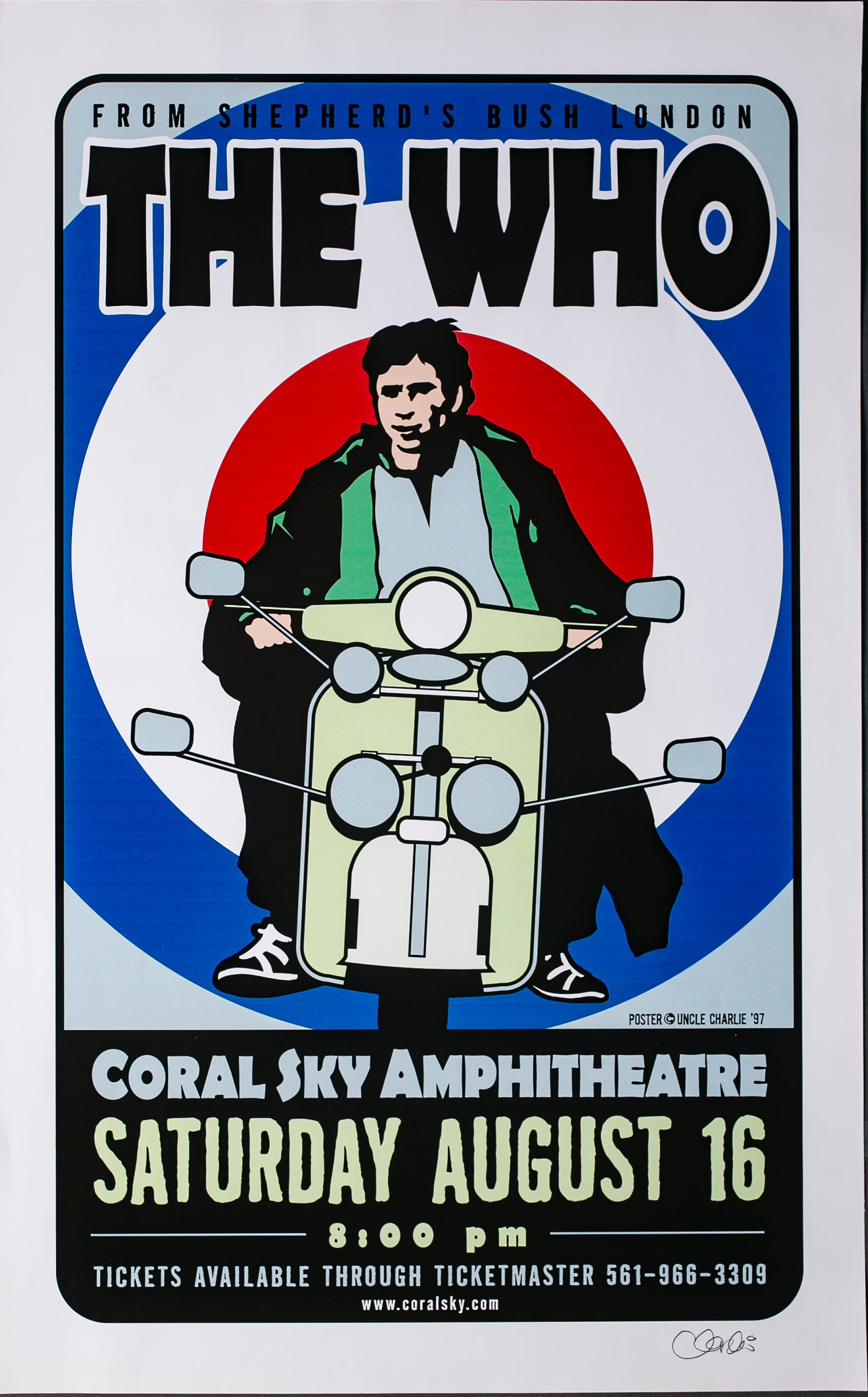 The WHO Poster, Signed by Uncle Charlie - Art by Unknown