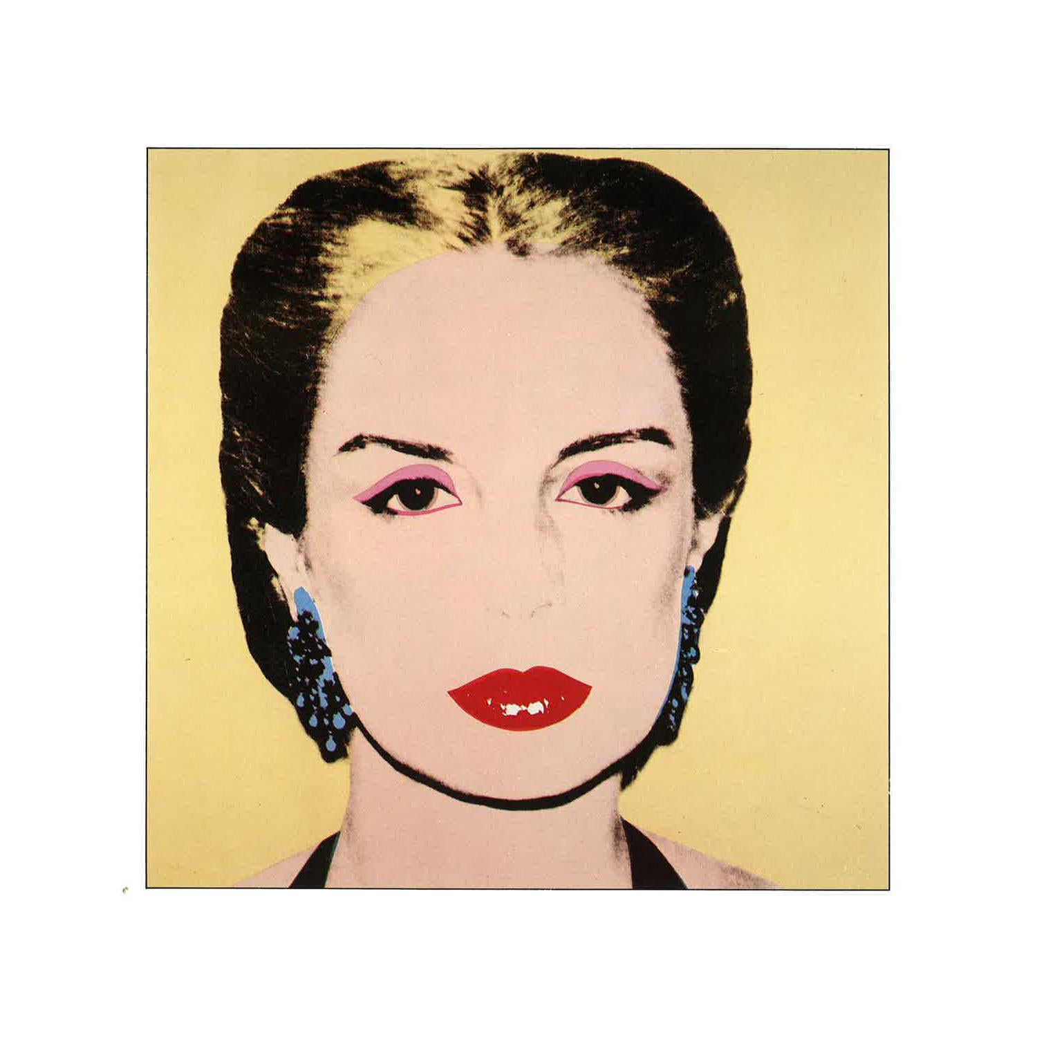 Vintage reproductive print after Warhol, María Carolina Josefina Pacaninis Niño - Art by (after) Andy Warhol